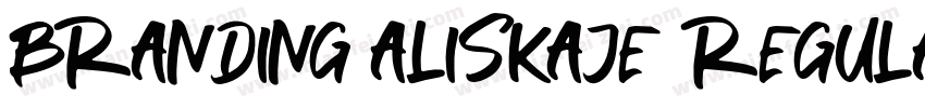 Branding Aliskaje Regular字体转换